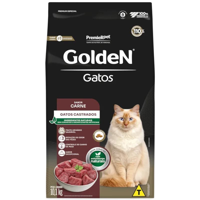 GOLDEN GATOS CASTR ADULT CARNE 10.1KG