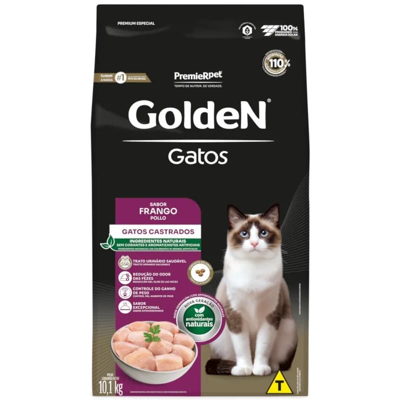 GOLDEN GATOS CASTR ADULT FRANGO 10,1KG
